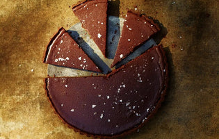 Salted Chocolate Pumpkin Tart