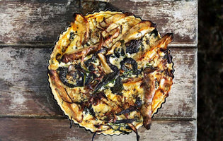 Gill Meller: Jerusalem Artichoke, Kale and Blue Cheese Tart