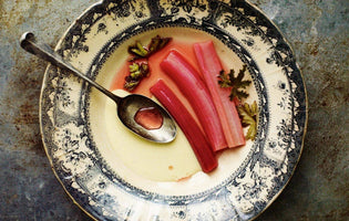 Gill Meller: Rhubarb Cooked With Rose Geranium Leaves
