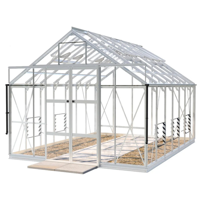 Rhino 12x14 plain aluminium Greenhouse