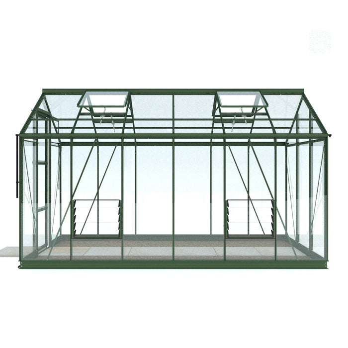 Side view of Rhino Classic 6x12 greenhouse
