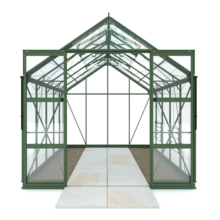 Double Doors on 8ft classic greenhouses