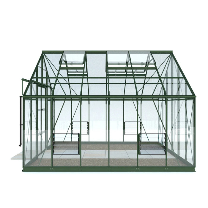 Side profile showing position of louvre vents