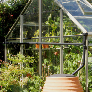 Downpipe conversion kit on Rhino greenhouse