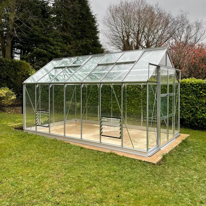 8x14 in plain aluminium finish