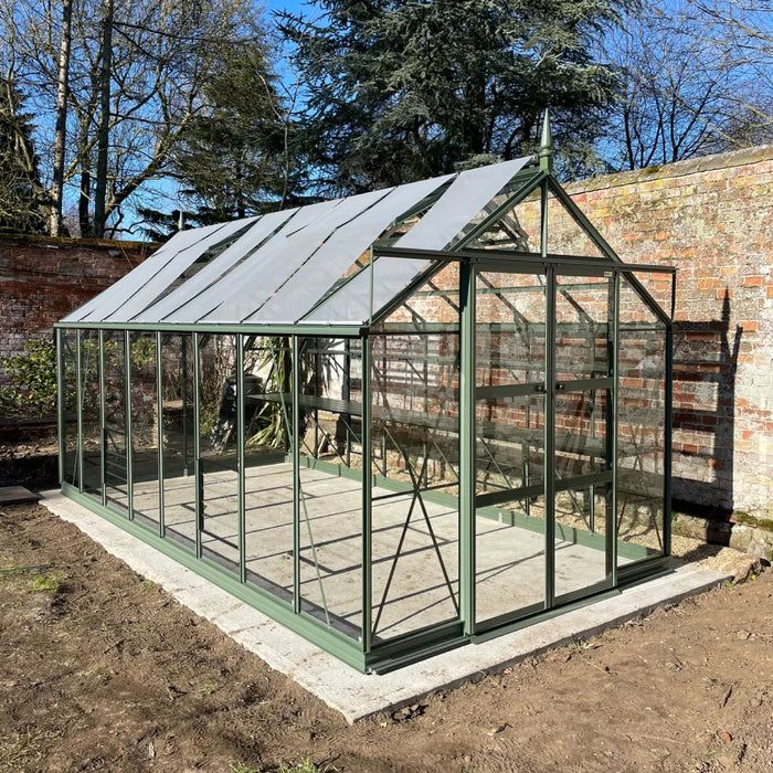8x16 Premium in Tuscan Olive with blinds