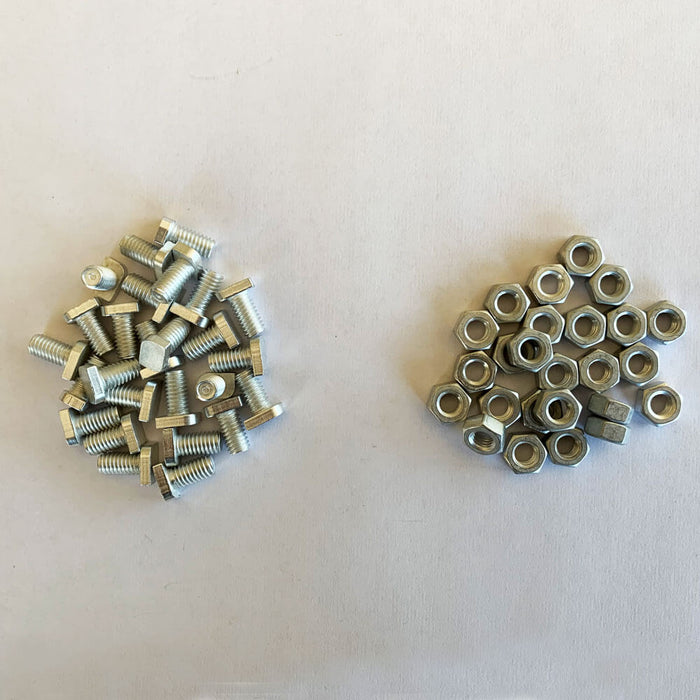 25 cropped head nuts and bolts
