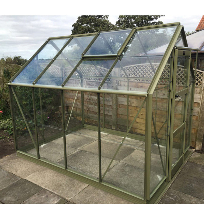 Elite Craftsman 6x10 - Plain Aluminium With Horticultural Glass