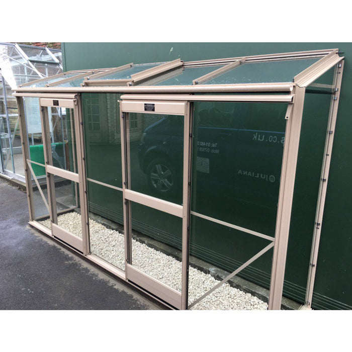 Elite Easy Grow 2x4 - Plain Aluminium With Horticultural Glass