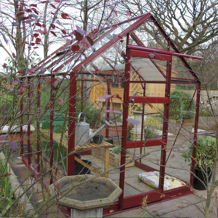 Elite High Eave 6x10 - Coloured With Toughened Glass Large Pane