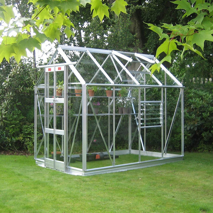 Elite Streamline 5x8 - Plain Aluminium With Polycarbonate