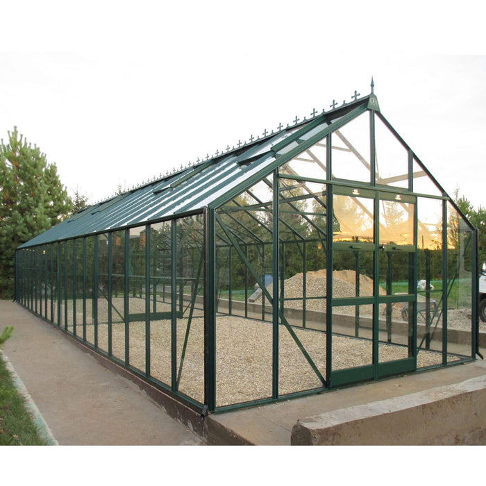 Elite Titan 12x20 Toughened Glass Large Pane - Plain Aluminium With Toughened Glass Large Pane