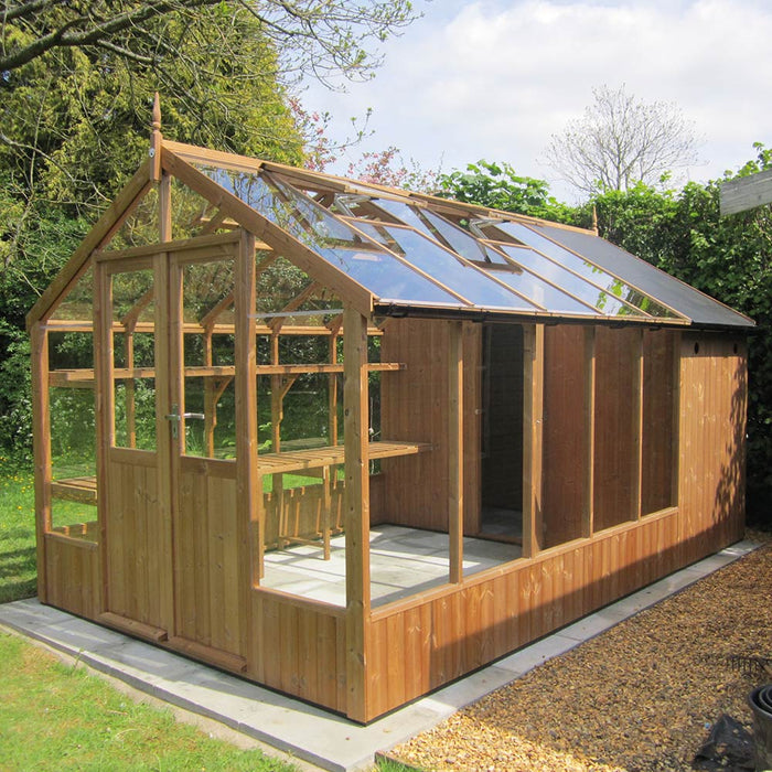 Swallow Raven 8x12 plus Combi Shed 8x4